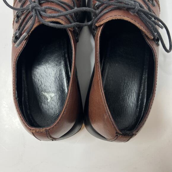 Dansko Janika Brown Lace Up Oxford Clogs Women’s Size 37 EU/US 6.5 - Picture 8 of 10